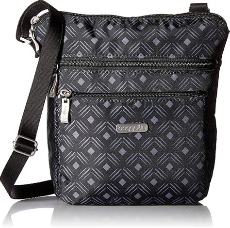 baggallini pocket crossbody bag with rfid protected wristlet|baggallini out and about crossbody.